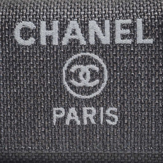 シャネル財布 ドーヴィル フラップロングウォレット 黒/GO A81976 CHANEL