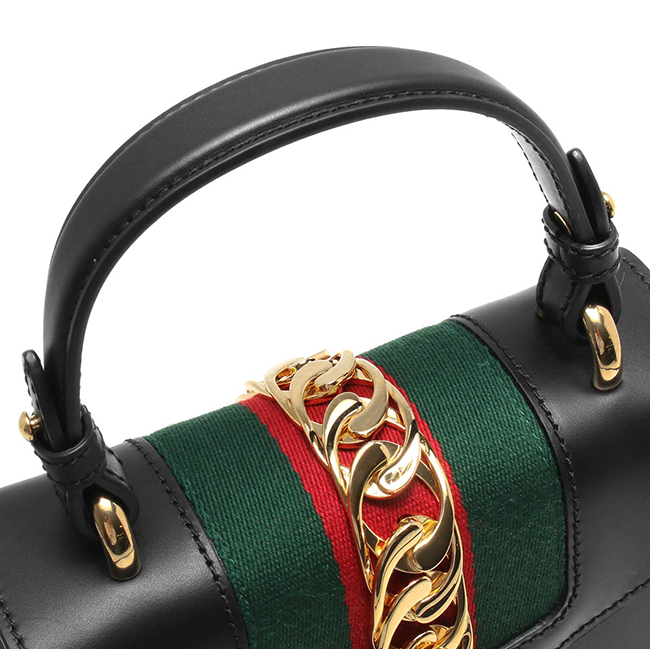 グッチ GUCCI ハンドバッグ/ショルダーバッグ シルヴィ/SYLVIE ブラック&グリーン&レッド 470270 D4ZAG 8015 2019年春夏新作 レディース