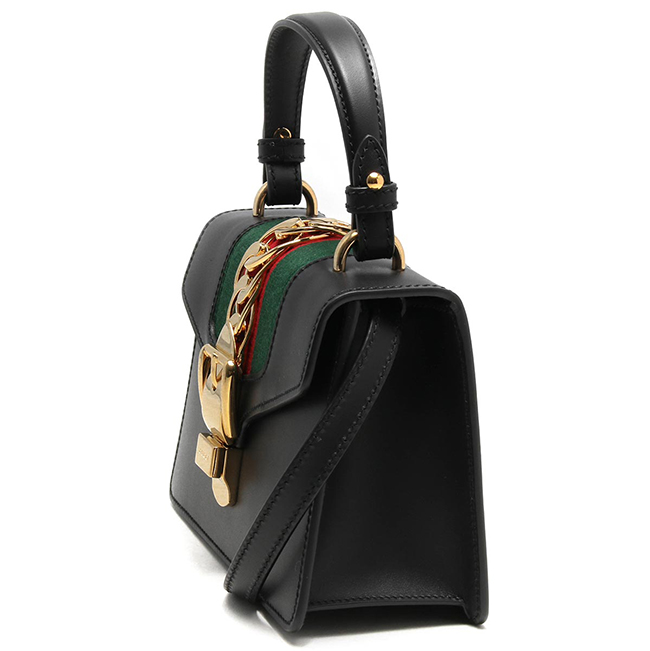 グッチ GUCCI ハンドバッグ/ショルダーバッグ シルヴィ/SYLVIE ブラック&グリーン&レッド 470270 D4ZAG 8015 2019年春夏新作 レディース