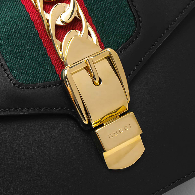 グッチ GUCCI ハンドバッグ/ショルダーバッグ シルヴィ/SYLVIE ブラック&グリーン&レッド 470270 D4ZAG 8015 2019年春夏新作 レディース