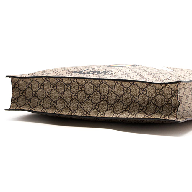 GUCCI トートバッグ/ショルダーバッグ ビープリント GGスプリーム BEE PRINT GG SUPREME ベージュ&ブラック 450950 K571T 8666 メンズ レディース