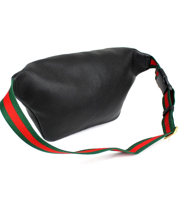 GUCCI ベルトバッグ ウエストバッグ メンズ グッチプリント 黒 530412GCCT8164