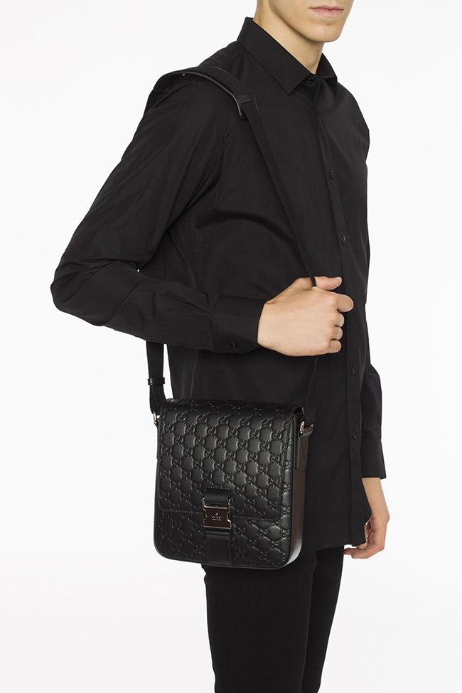 GUCCI グッチ 473877CWCBN1000 シグネチャー ショルダー バッグ GG 男性 メンズ ギフト プレゼント