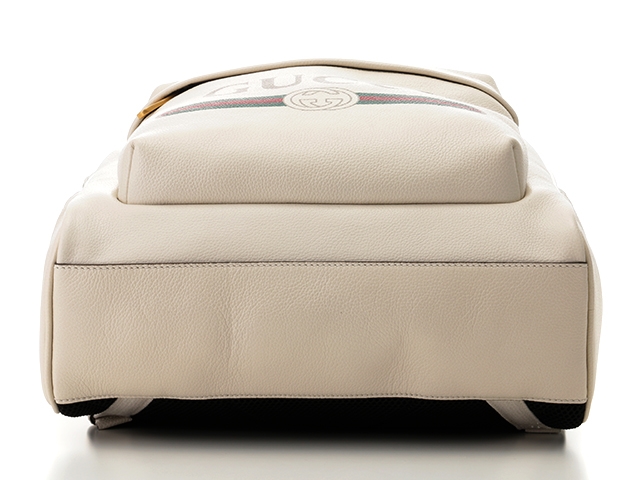 GUCCI　バッグ　ロゴプリント　バッグパック　型押し　ホワイト 547834 0Y2BT 8824