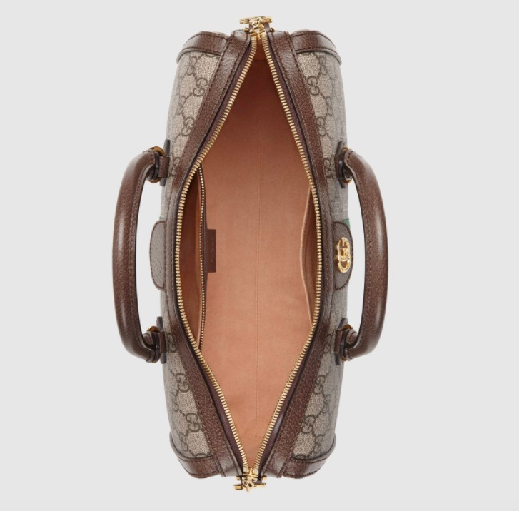 GUCCI グッチ エンボスロゴラゲージタグ付きボストンバッグ GG柄 ベージュ×ブラウン ショルダーバッグ ハンドバッグ 547953 9C2ST 8746