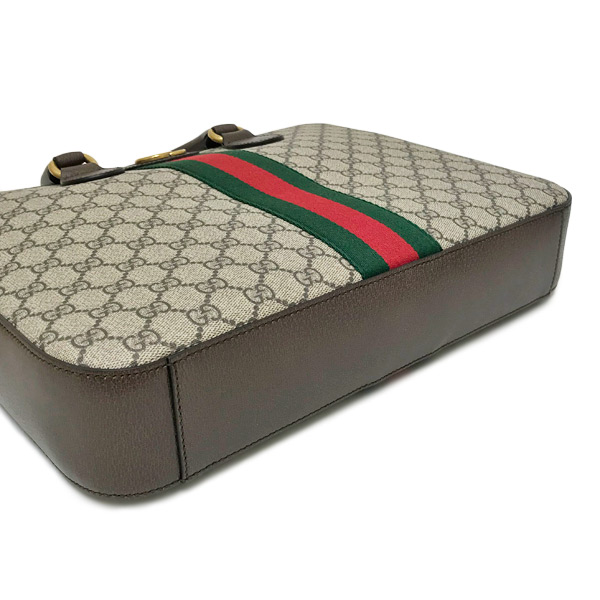 グッチ GUCCI オフィディア GGスプリームキャンバス ウェブ ブリーフケース ビジネスバッグ ベージュ×エボニー×ブラウン メンズ 574793 K5IZT 8340