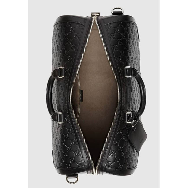 GUCCIグッチ グッチシグネチャーレザーダッフル 旅行カバン 2WAYボストンバッグ ショルダーバッグ 406380 CWCBN 1000
