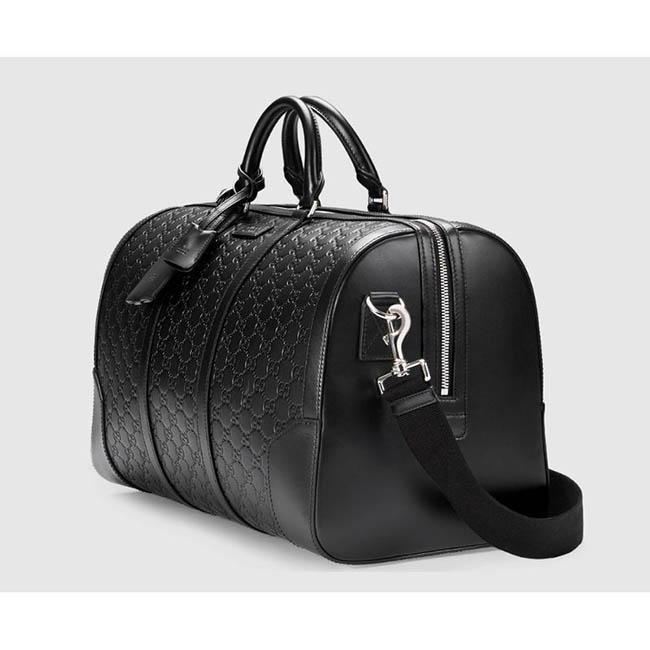 GUCCIグッチ グッチシグネチャーレザーダッフル 旅行カバン 2WAYボストンバッグ ショルダーバッグ 406380 CWCBN 1000
