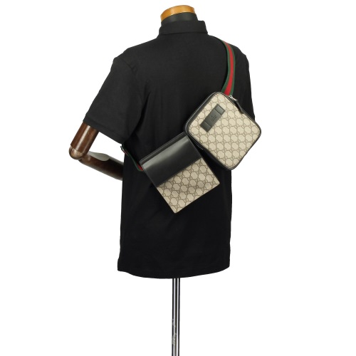 GUCCI グッチ ボディバッグ メンズ ベージュ エボニー 450956 K6RHX 9678