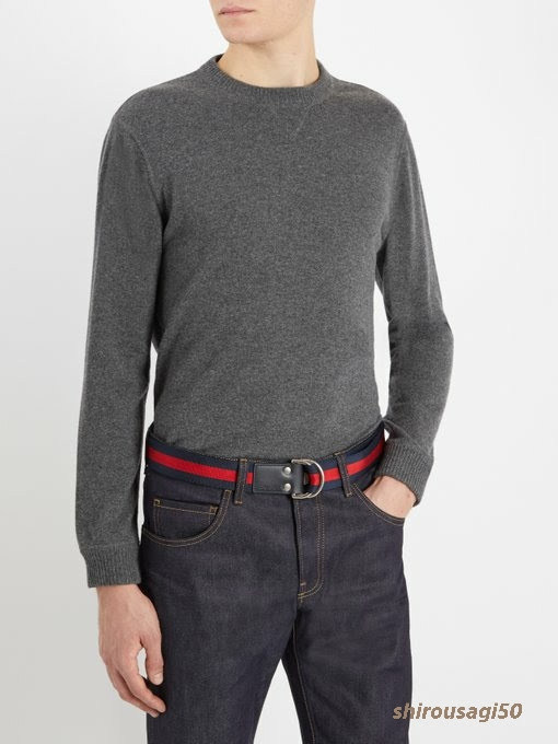 グッチ  GUCCI 人気 リングストライプキャンバスベルト青   434520 K5W1T 3369