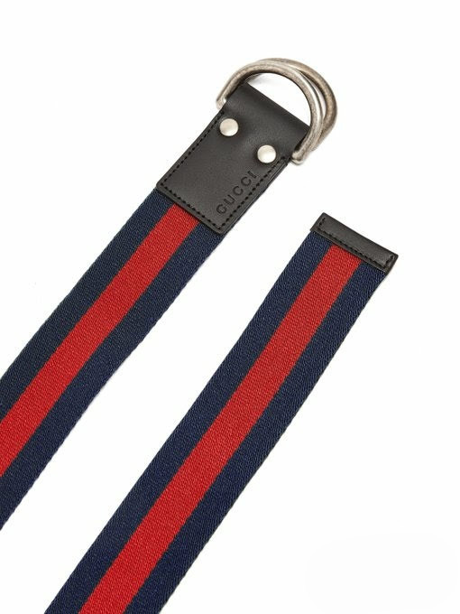 グッチ  GUCCI 人気 リングストライプキャンバスベルト青   434520 K5W1T 3369