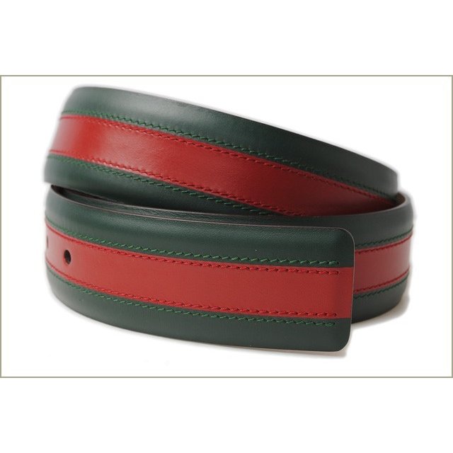 グッチ ベルト メンズ GUCCI シェリーライン グリーン/レッド レザー 295331 BTT5N 8460