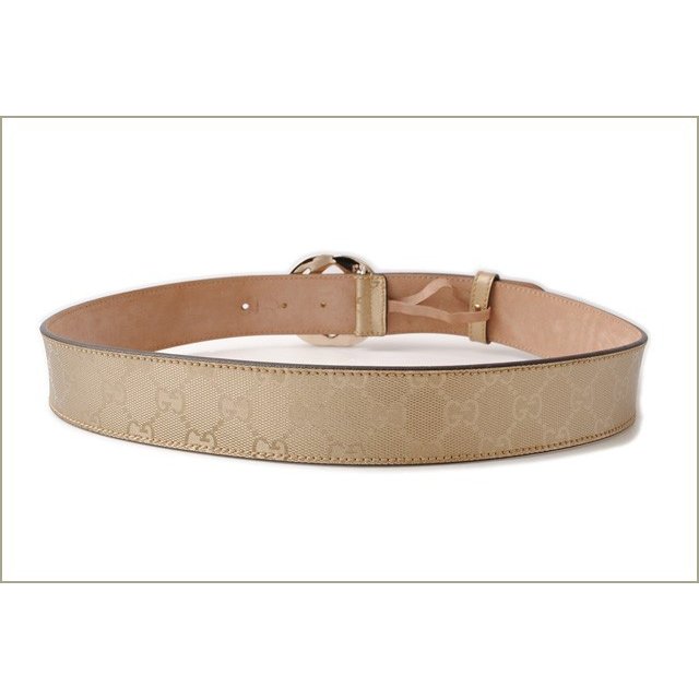 グッチ ベルト ユニセックス GUCCI GGバックル GGゴールド/メタリックゴールド 114876 サイズ85 アウトレット