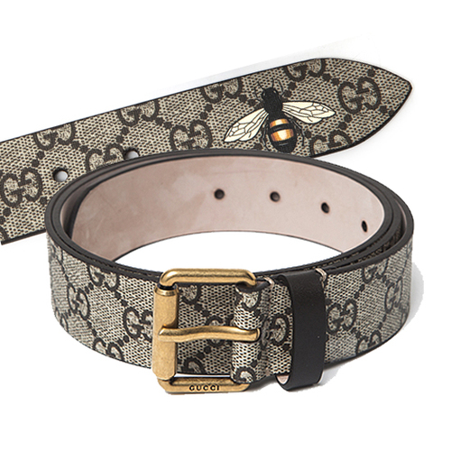 GUCCI グッチ GGスプリーム Bee プリント ベルト434520 K5S1T 8692