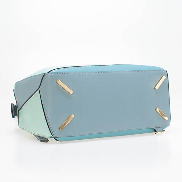 ロエベ LOEWE バッグ レディース 2WAYハンド/ショルダーバッグ PUZZLE BAG [パズル バッグ] アクアブルー/ライトブルー/ストーンブルー 322 30US20 6235