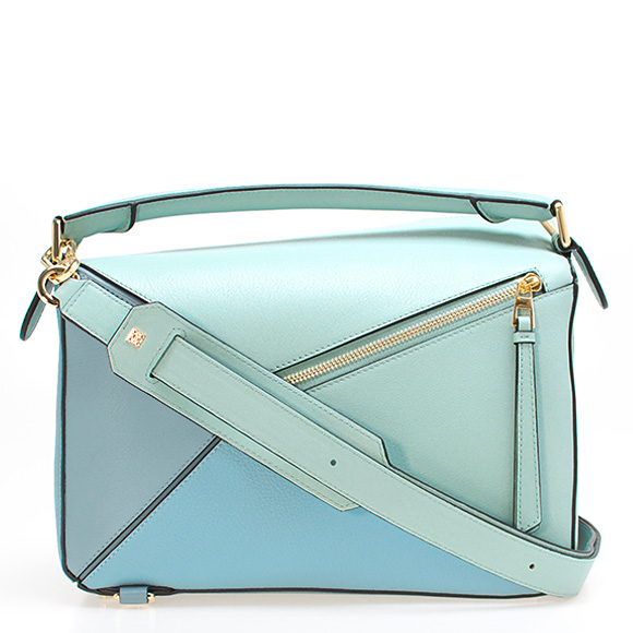 ロエベ LOEWE バッグ レディース 2WAYハンド/ショルダーバッグ PUZZLE BAG [パズル バッグ] アクアブルー/ライトブルー/ストーンブルー 322 30US20 6235