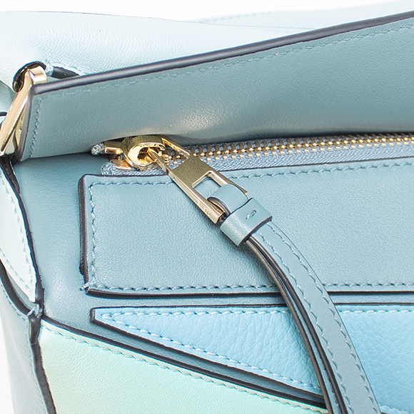 ロエベ LOEWE バッグ レディース 2WAYハンド/ショルダーバッグ PUZZLE BAG [パズル バッグ] アクアブルー/ライトブルー/ストーンブルー 322 30US20 6235