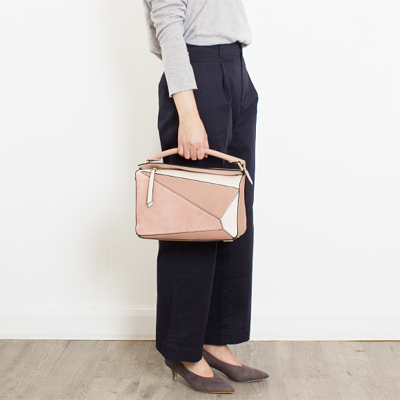 ロエベ LOEWE バッグ レディース 2WAYハンド/ショルダーバッグ PUZZLE BAG [パズル バッグ] ブラッシュピンクマルチ 322 61US20 9189 BLUSH MULTITONE