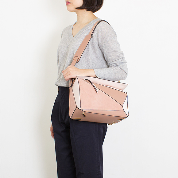 ロエベ LOEWE バッグ レディース 2WAYハンド/ショルダーバッグ PUZZLE BAG [パズル バッグ] ブラッシュピンクマルチ 322 61US20 9189 BLUSH MULTITONE
