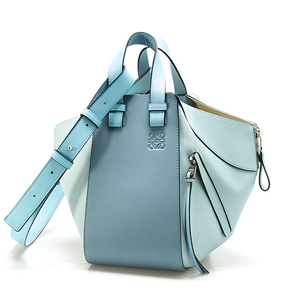 ロエベ LOEWE バッグ レディース 2WAYハンド/ショルダーバッグ ブルーマルチ HAMMOCK SMALL BAG [ハンモック スモールバッグ] 387 30TS35 8880
