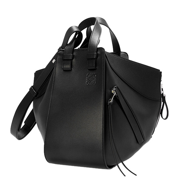 ロエベ LOEWE バッグ レディース 2WAYショルダーバッグ HAMMOCK SMALL BAG [ハンモック スモールバッグ] ブラック 黒 38730 S35 1100 BLACK 