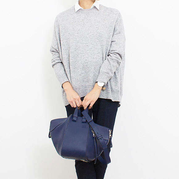 ロエベ LOEWE バッグ レディース 2WAYショルダーバッグ HAMMOCK SMALL BAG [ハンモック スモールバッグ] マリンブルー 38730 S35 5510
