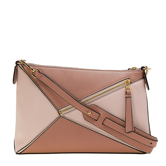 ロエベ LOEWE バッグ レディース ショルダーバッグ PUZZLE MINI BAG [パズル ミニバッグ] ブラッシュピンクマルチ 322 61TS74 9189 