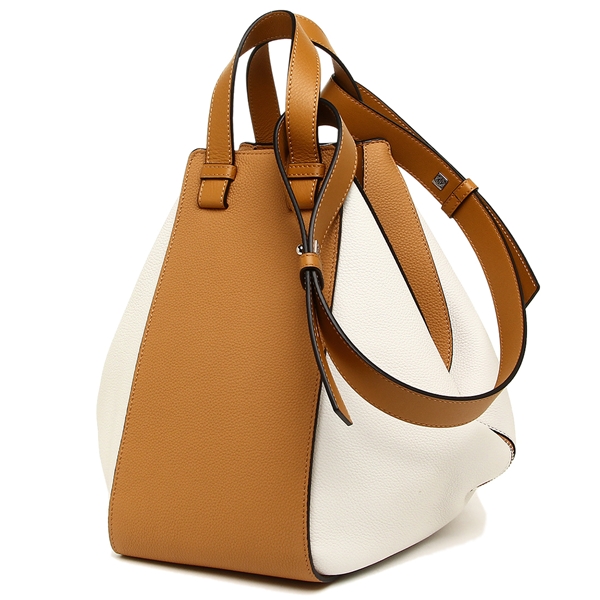 ロエベ バッグ LOEWE 387 12WT38 1947 ハンモック HAMMOCK MEDIUM BAG レディース ショルダーバッグ 無地 SOFT WHITE/AMBER