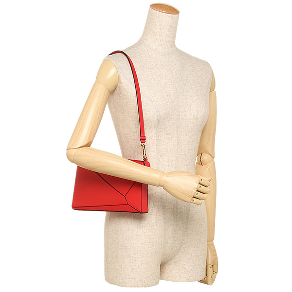 ロエベ バッグ LOEWE 32289M87 7100 パズル PUZZLE ショルダーバッグ RED
