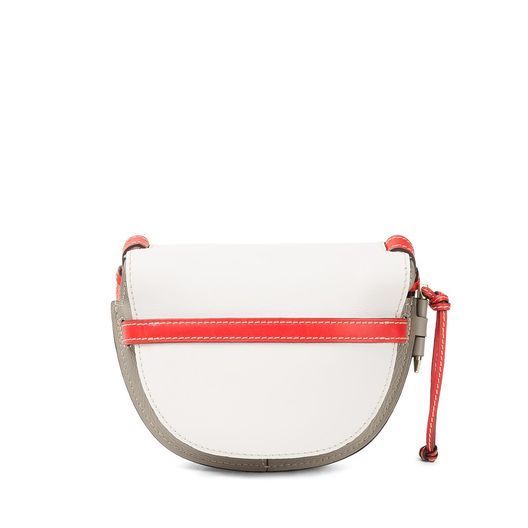 ロエベ LOEWE 新作! トリコロールが素敵  ゲートスモールWhite＆Red 321.54.T20 