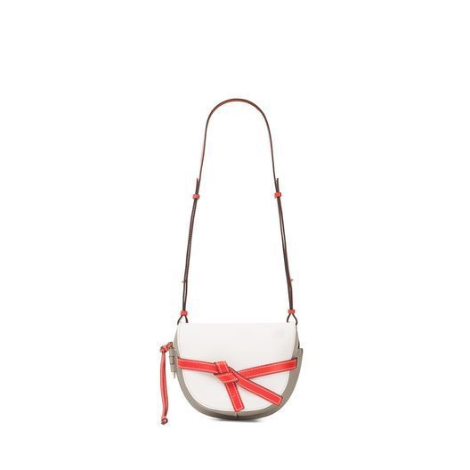 ロエベ LOEWE 新作! トリコロールが素敵  ゲートスモールWhite＆Red 321.54.T20 