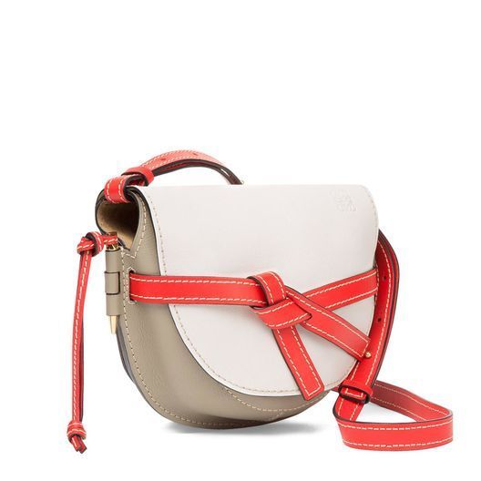 ロエベ LOEWE 新作! トリコロールが素敵  ゲートスモールWhite＆Red 321.54.T20 