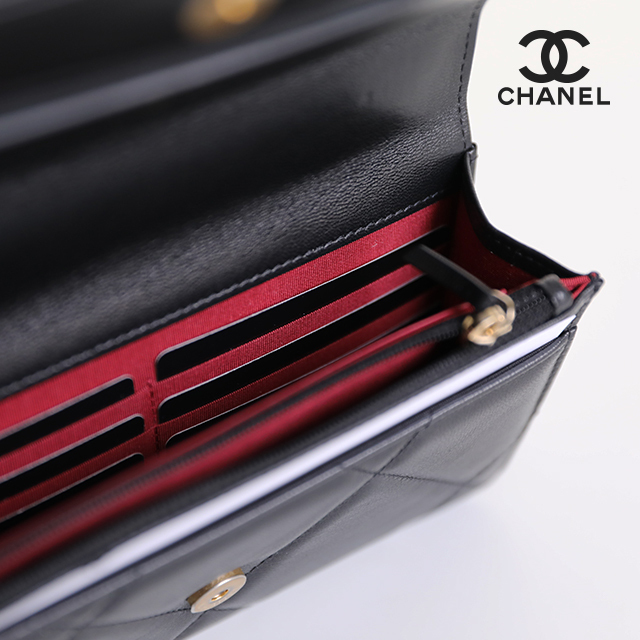 CHANEL シャネル19 チェーンウォレット ショルダーバッグ AP0957 B01564 94305