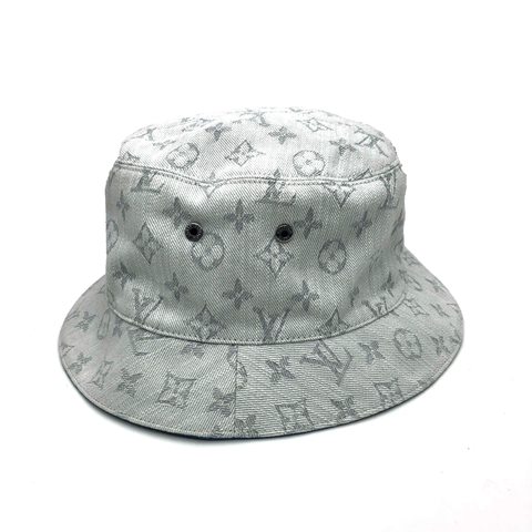 LOUISVUITTON　ルイヴィトン　シャポー　モノグラム　デニム　バケット　ハット　ブロン　ベージュ　M76213
