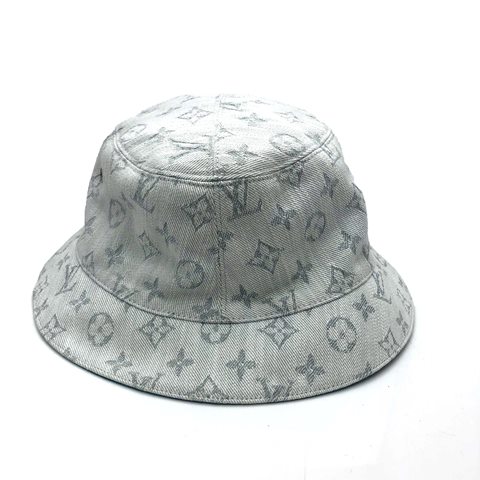 LOUISVUITTON　ルイヴィトン　シャポー　モノグラム　デニム　バケット　ハット　ブロン　ベージュ　M76213