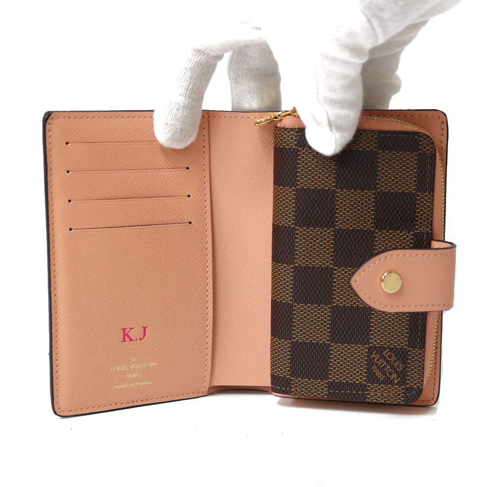 LOUIS VUITTON ルイ・ヴィトン 二つ折り財布 ダミエ ジュリエット N60380 ブラウン レディース