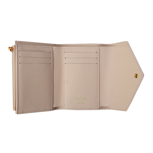 ルイヴィトン財布 レディース LOUIS VUITTON ポルトフォイユ ヴィクトリーヌ M80386 ベージュ