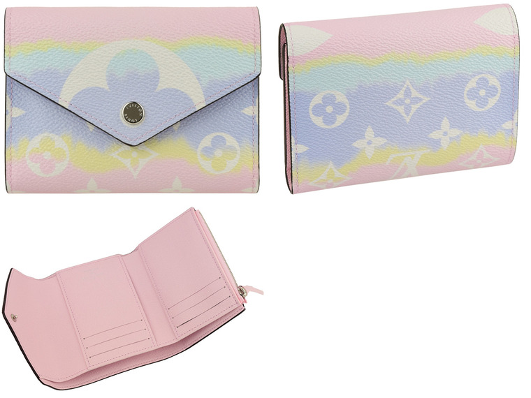 ルイヴィトン LOUIS VUITTON ショップ袋付き 三つ折り財布 LVエスカル ポルトフォイユ・ヴィクトリーヌ m69113