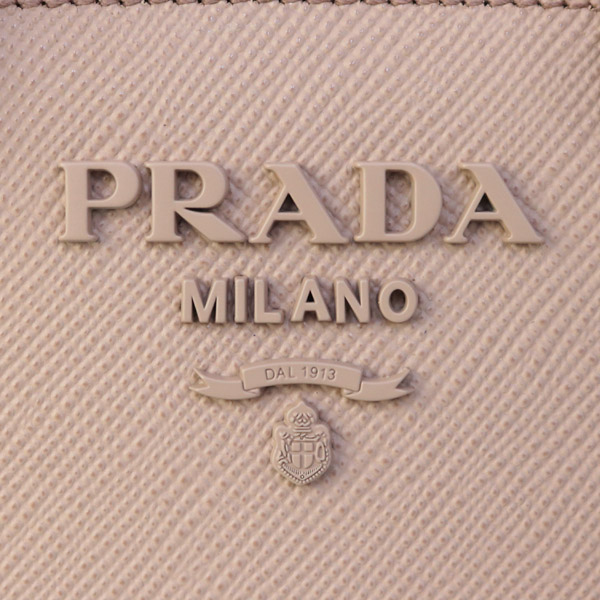 プラダ PRADA バッグ モノクローム ショルダー付き 2WAY ハンドバッグ ピンクベージュ 1BA269 2ERX F0ORK