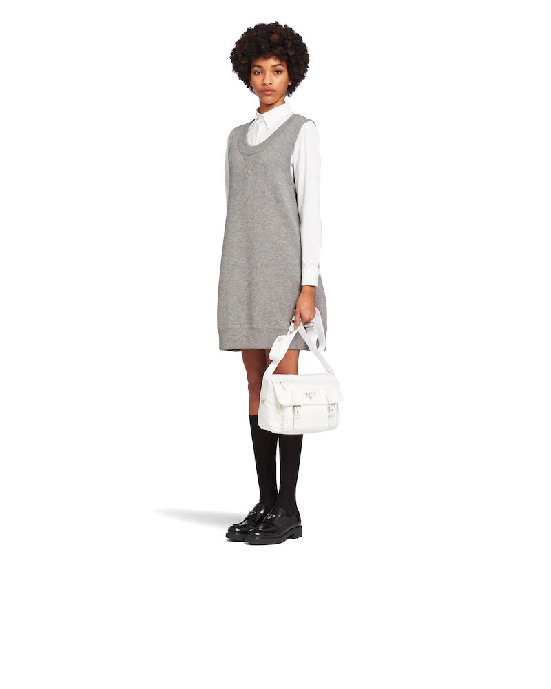プラダ PRADA ショルダーバッグ ヴェラ/VELA 三角ロゴプレート ホワイト 1BD953_RV44_F0009_V_B1O メンズ レディース