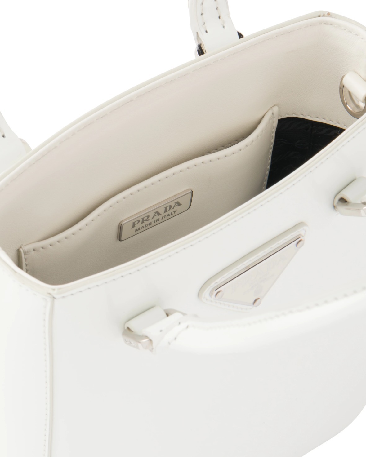 プラダ 【PRADA】スモール ブラッシュドレザー トートバッグ 1BA331_ZO6_F0009_V_OOO