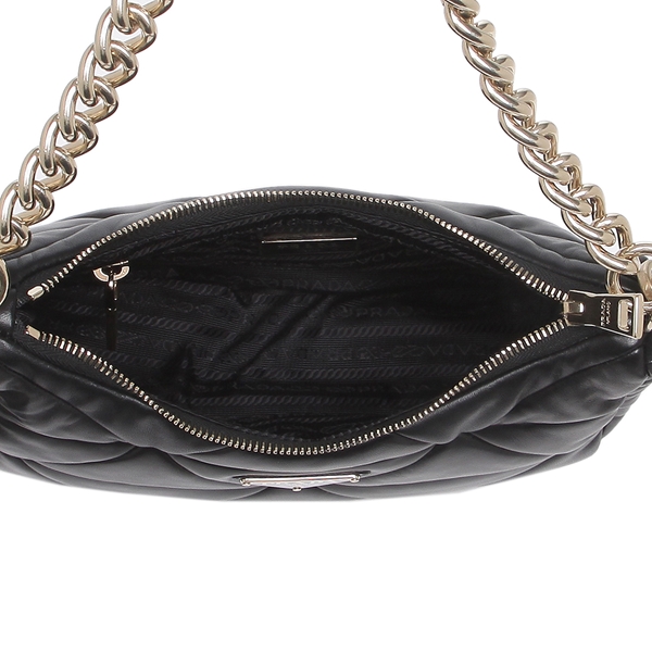 プラダバッグ ショルダーバッグ ハンドバッグ パッチワーク ミニバッグ ブラック レディース PRADA 1BC157 2DMO F0002