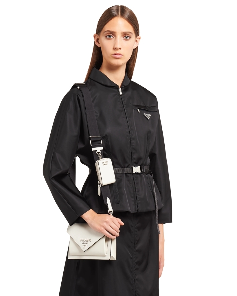 PRADA プラダ サフィアーノレザー ミニ エンベロープバッグ ホワイト 1BP020_2EVU_F0VCN