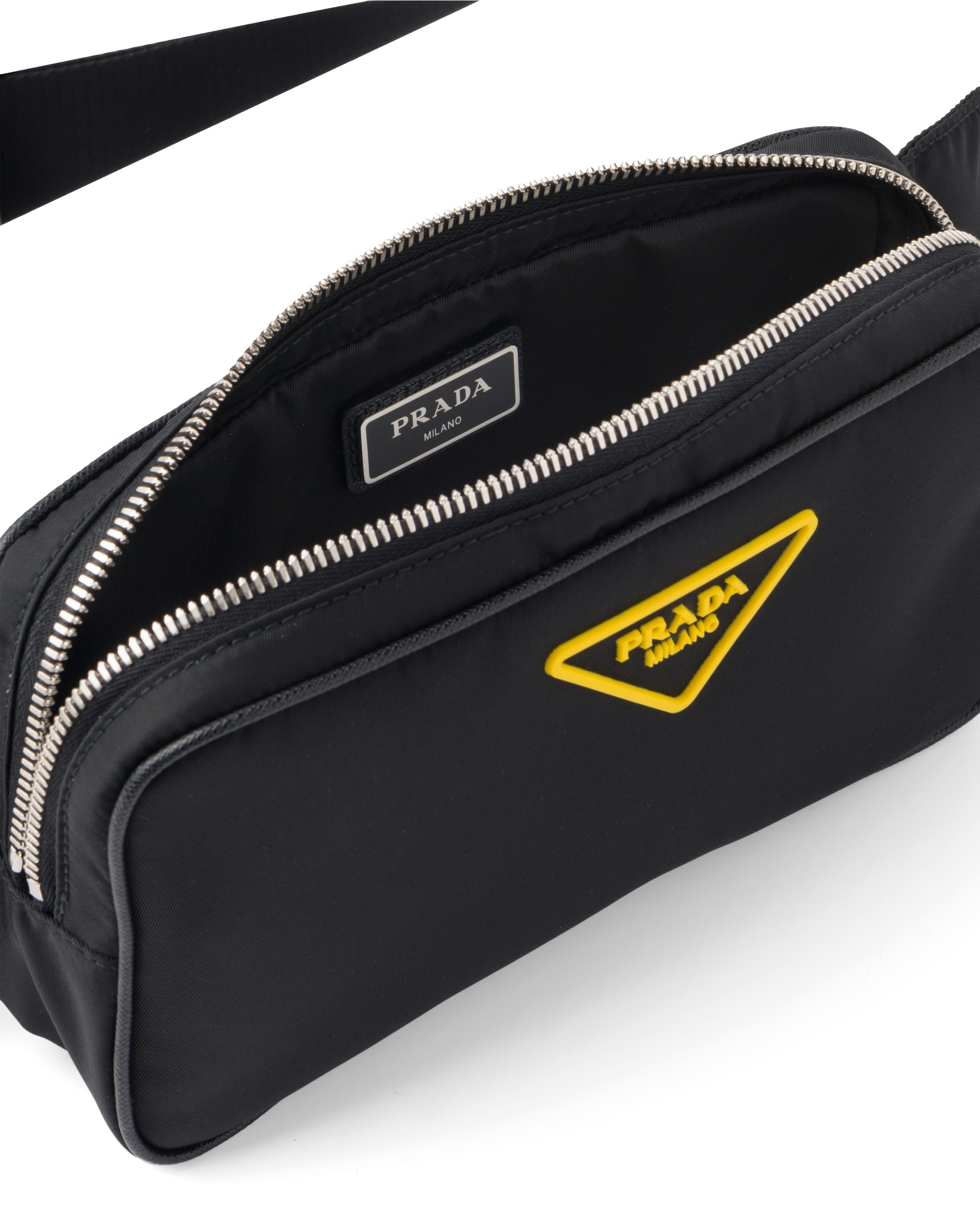 プラダ PRADA スペシャルラバーロゴナイロンベルトバッグ ブラック 2VL977_074_F0C5Z_V_WWO