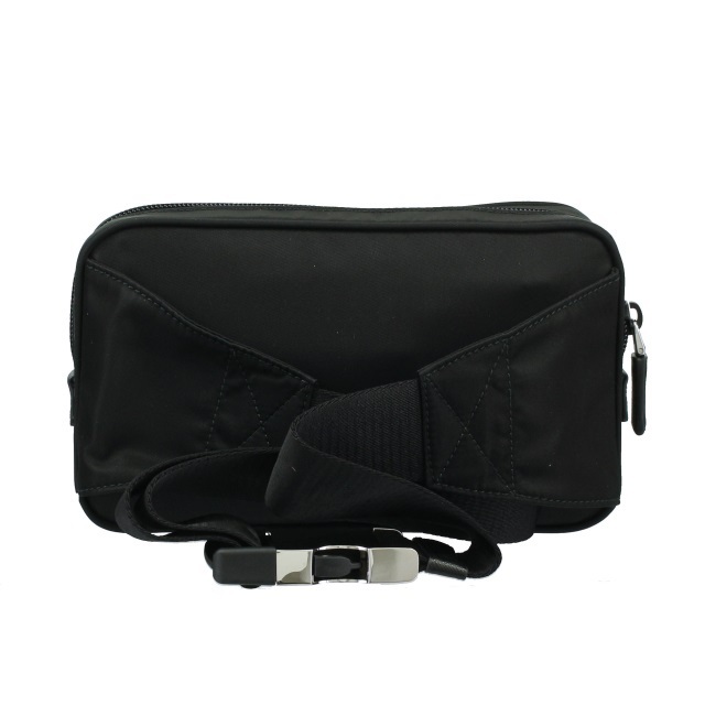 プラダ PRADA サフィアーノレザー/ナイロン ベルトバッグ ブラック 2VL9772DMGF0002