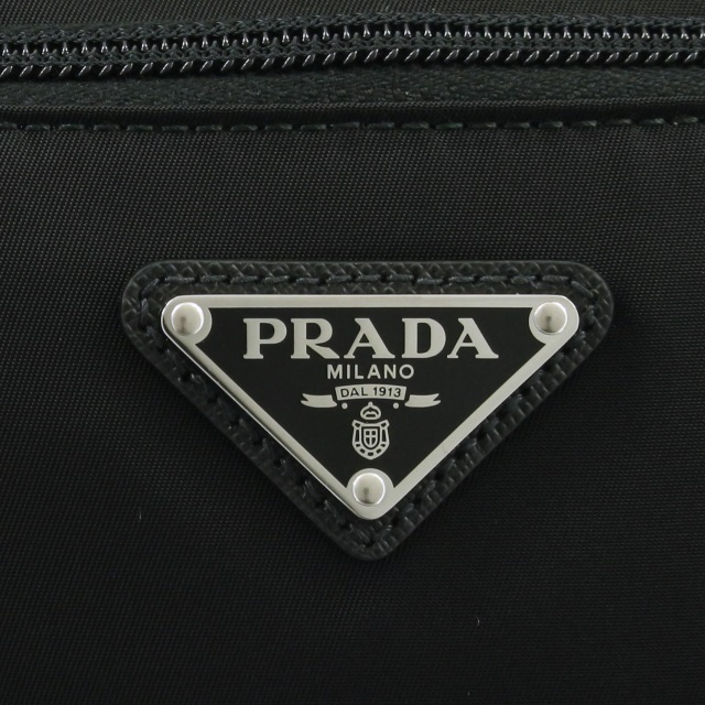 プラダ PRADA サフィアーノレザー/ナイロン ベルトバッグ ブラック 2VL9772DMGF0002