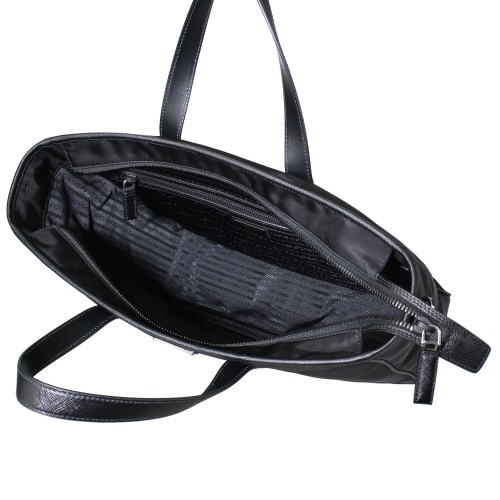 プラダ トートバッグ ビジネスバッグ テスートサフィアーノ トライアングルロゴ ブラック メンズ PRADA 2VG064 064 F0002