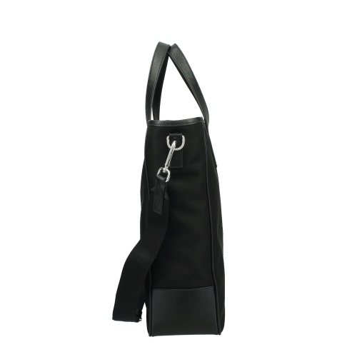 プラダ トートバッグ ビジネスバッグ テスートサフィアーノ トライアングルロゴ ブラック メンズ PRADA 2VG064 064 F0002