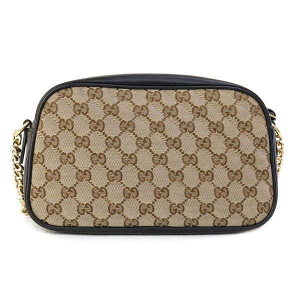 グッチ GUCCI GGマーモント スモール ショルダーバッグ 黑 447632 HVKEG 9772