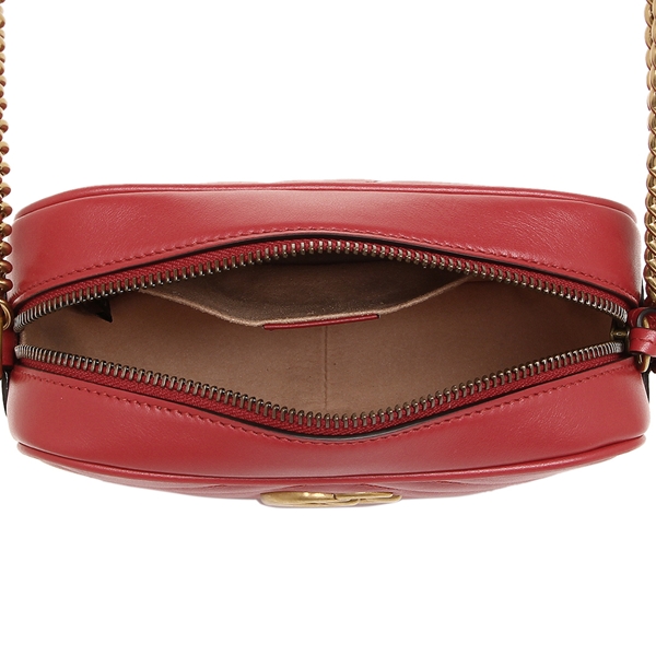 グッチ GUCCI ショルダーバッグ レディース GGマーモント レッド 448065 DTD1T 6433